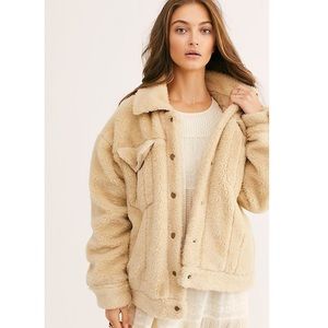 URBAN PLANET - Sherpa Button Up Trucker Jacket